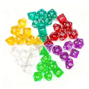 Ensemble <span class=keywords><strong>de</strong></span> dés DND transparents en acrylique, 1 pièce, polyédriques D20, 16mm carrés, pour jeux <span class=keywords><strong>de</strong></span> rôle, jeux <span class=keywords><strong>de</strong></span> société - Product Image 2
