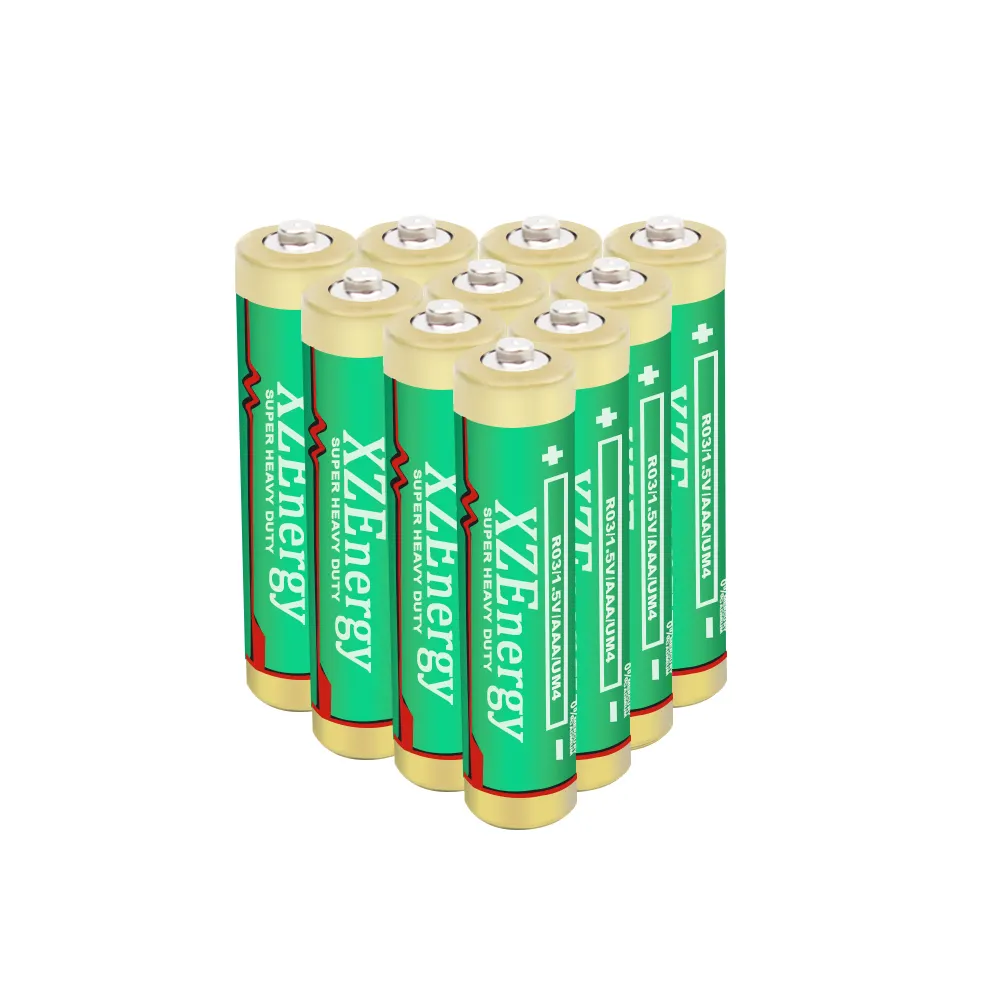 Shenzhen Chinese R6P Geen 5 Aa Sum-3 1.5V Zink Carbon Droge Cell Batterij