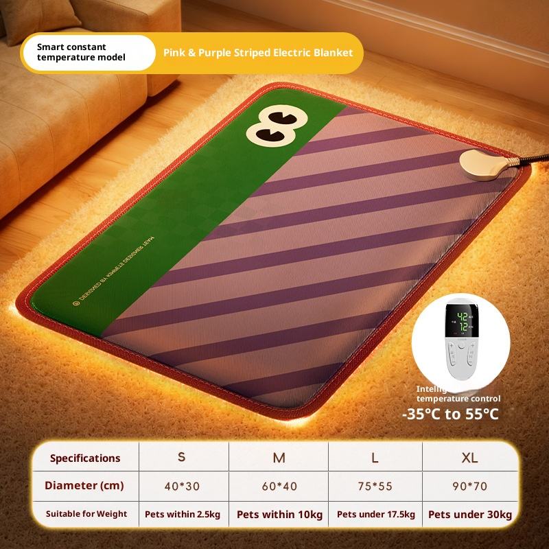 Modello termostatico a strisce diagonali rosa-viola