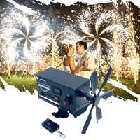 ELT01R GLITTERFIRE Roue de feux d'artifice de scène télécommandée en fer, connecte 6-8 allumeurs, fontaine à étincelles rotative pour mariage, Nouvel An, événement