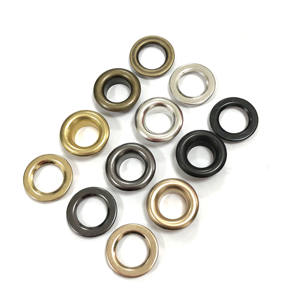 מכירה ישירה מהמפעל, עיניות פליז עגולות איכותיות ללא ניקל, שיני אוהל דו-שכבתיות 0.53 אינץ' (13.5 מ\"מ) - Product Image 2