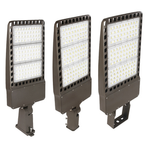 ไฟถนน LED สำหรับภายนอกอาคาร 300W IP65 กันน้ำ โครงอะลูมิเนียม Ra80 CRI 3000-6500K ปรับอุณหภูมิสีได้ สำหรับถนน ลานจอดรถ รับประกัน 5 ปี รุ่น FL-LD-XH2 H - Product Image 2