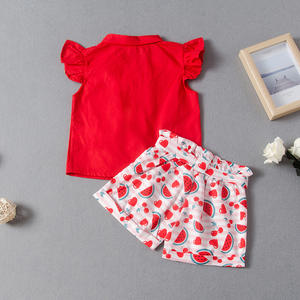 Conjuntos de Ropa de Verano para Niñas, Pantalones Cortos Sexys y Elegantes para Bebés, Traje de Pantalón Orgánico de China - Product Image 2