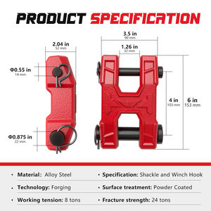 Ambull Factory Barre <span class=keywords><strong>de</strong></span> remorquage forgée à haute résistance <span class=keywords><strong>Crochet</strong></span> <span class=keywords><strong>de</strong></span> manille <span class=keywords><strong>de</strong></span> remorquage <span class=keywords><strong>Crochet</strong></span> <span class=keywords><strong>de</strong></span> remorquage Crochets <span class=keywords><strong>de</strong></span> remorquage Récepteur <span class=keywords><strong>d</strong></span>'<span class=keywords><strong>attelage</strong></span> - Product Image 2