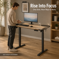 Bureau de travail AOR Home Gaming avec réglage électrique de la hauteur, durable, idéal pour le gaming et le travail, vente en gros usine