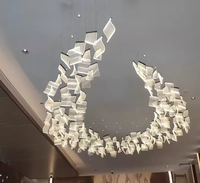 Lustre Pendentif Éclairage Lampe Art Plafond Déco Ingénierie Luminaires Contemporain Goutte Lumière Moderne Led Suspendus Lumières