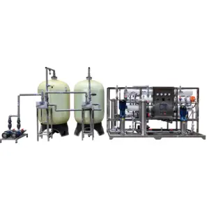 5Ton/Hour Pure Water Machinery Activated Carbon Tank RO Water Filter Two Reverse Osmosis Water Purifier Machines For Industrial