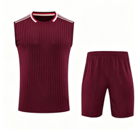 Ensemble de short et maillot de football sans manches pour jeunes, motif camouflage abstrait graffiti, séchage rapide, en polyester, personnalisable avec logo
