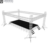Structure de scène mobile en aluminium pour DJ, éclairage de scène de concert, scène musicale, éclairage DJ, structure de scène, éclairage DJ mobile, TRUSS DISPLAY