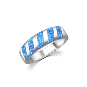Iridescent <strong>Gem</strong> Stainless Steel Band | Dainty Daily Wear <strong>Jewelry</strong> for Women Trendy Style - Product Image 1