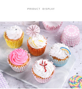 Hot bán tái sử dụng cupcake trường hợp nướng bánh <span class=keywords><strong>muffin</strong></span> ly lót khuôn mẫu bộ - Product Image 6