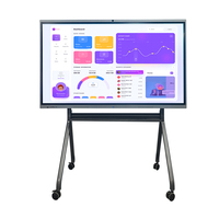 Pantalla Táctil Interactiva para Sala de Conferencias Digital Portátil 4K de 55 65 75 85 100 Pulgadas, Pizarra Digital para Reuniones de Oficina