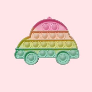 Custom Fidget Toy-Brain-Boosting Silicone Stress-Relief Rainbow Meteor <b>Bubbles</b> - Educational Squeeze Toy for <b>Kids</b> - Product Image 6