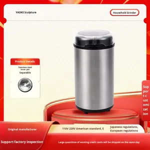 Moulin à café domestique multifonctionnel de type séparé, moulin à poudre chinois en ABS+Aluminium pour grains de café - Product Image 1
