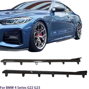 Faldones Laterales de Fibra de Carbono Estilo G23 para BMW Serie 4 G22 Coupé 2020-2025 - Product Image 1
