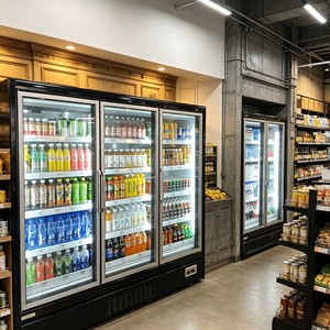 Vitrine Réfrigérée Verticale Industrielle avec Porte en Verre pour Fruits et Légumes – Idéale pour le Commerce de Détail - Product Image 1