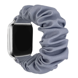 Correa de tela de algodón transpirable compatible con iWatch Series 10 9 8 7 6 5 4 3, correa elástica para la muñeca. - Product Image 4
