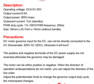 <span class=keywords><strong>CA</strong></span>-105A 5a Motor Gouverneur 4.5-35V Pwm Dc Motor Gouverneur Module Led Dimmer - Product Image 4