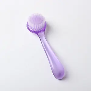 China Supplier New Arrival Daily Use Customized Logo Long Plastic Handle Facial Cleaning Brush Beauty Cleansing Tools