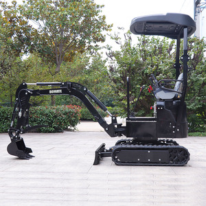 Mini-excavatrice sur chenilles jaune/verte China Somate, moteur CE EURO5 EPA, boîte de vitesses PLC, garantie 1,5 an, godet court de 0,02 m - Product Image 5