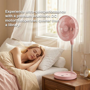 Ventilador <span class=keywords><strong>de</strong></span> Camping Eléctrico Recargable y Plegable con Control Remoto, Luces LED y Motor sin Escobillas - Ideal para Uso en Exteriores y Hoteles - Product Image 5