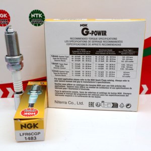 Candela d'Accensione al Platino Originale NGK LFR6CGP/1483 OE 22401-8H514 per <span class=keywords><strong>Alize</strong></span>, Fengxing, Jingyi, Zotye - Product Image 5