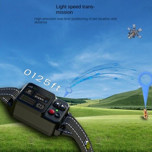 GPS inteligente mascota valla electrónica perro inalámbrico al aire libre IPX7 impermeable recargable Nylon moda Anti-Pérdida <span class=keywords><strong>collar</strong></span> de descarga eléctrica - Product Image 3