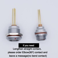 Connecteur étanche IP68 Push-Pull à verrouillage automatique pour carte de circuit imprimé (PCB), série EEG 2K, 2-32 broches, à contact droit