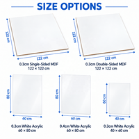 Plaques vierges personnalisables en acrylique ou MDF pour sublimation, découpables, pour impression photo par transfert thermique, enseignes DIY, décoration intérieure