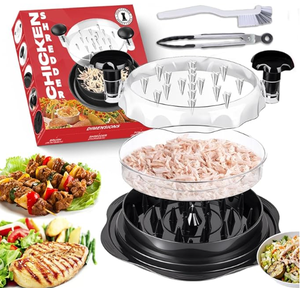 Pro Tavuk Parçalayıcı <span class=keywords><strong>10.8</strong></span> İnç Büyük Görünür Ergonomik Saplı Şeffaf Kapaklı Mutfak Ev Tipi Barbekü Taco İçin - Product Image 1