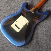 Kit Gitar Elektrik Fret Ujung Bulat 22 Populer Kit Gitar Menengah Profesional ST Ukuran Penuh dengan Amplifier 15 Watt
