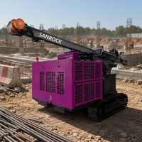 Machine de forage de pieux hydraulique diesel pour poteaux photovoltaïques solaires à vendre