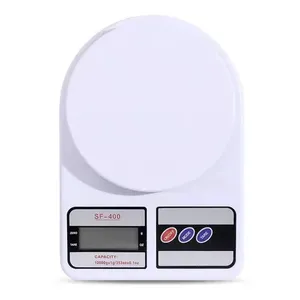 Báscula Digital de Cocina de Alta Precisión SF-400 con Alimentación Manual, Construcción de Plástico, Medición Precisa de Peso para Uso Doméstico - Product Image 4