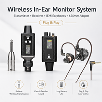 Système de monitoring intra-auriculaire portable EM-8RA professionnel pour scène live, répétitions de groupe, studio à domicile, événements