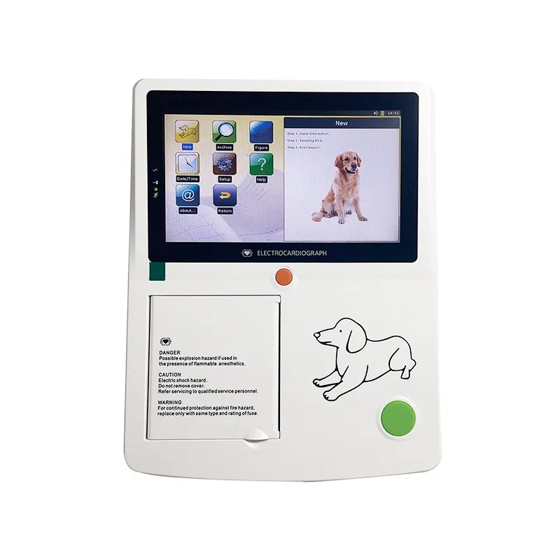 New Model Portable Cheapest Price Touch Screen Easy Operate Multi-Function Electrode Pet Electrocardiograph