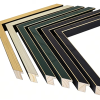 Moulure en bois de pin massif multicolore, bande plate de 80 mm de large pour décoration murale de galerie de peinture à l'huile