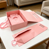 Caja de Regalo Magnética Plegable de Lujo con Logotipo Personalizado para Camisas y Bufandas, Caja de Embalaje Rígida de Cartón para Ropa