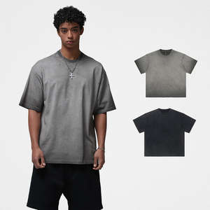 Camiseta Vintage Holgada 100% Algodón, Nueva Colección 2026, Personalizable con Logotipo, para Hombre, Primavera-Verano, Talla Grande - Product Image 2