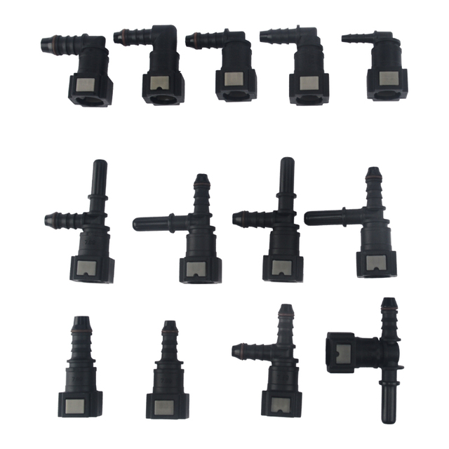 7.89mm Auto Car Fuel Line Hose Coupler Quick Release Connect Connector with ID 3mm to 10mm Fit for All  Car Truck Styling