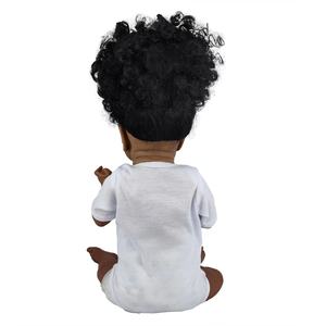 Herstellung von hochwertigem lockigem Haar Schöne Afro amerikaner Kleinkind Hübsches Schwarzes Mädchen Model Reborn Dolls - Product Image 6