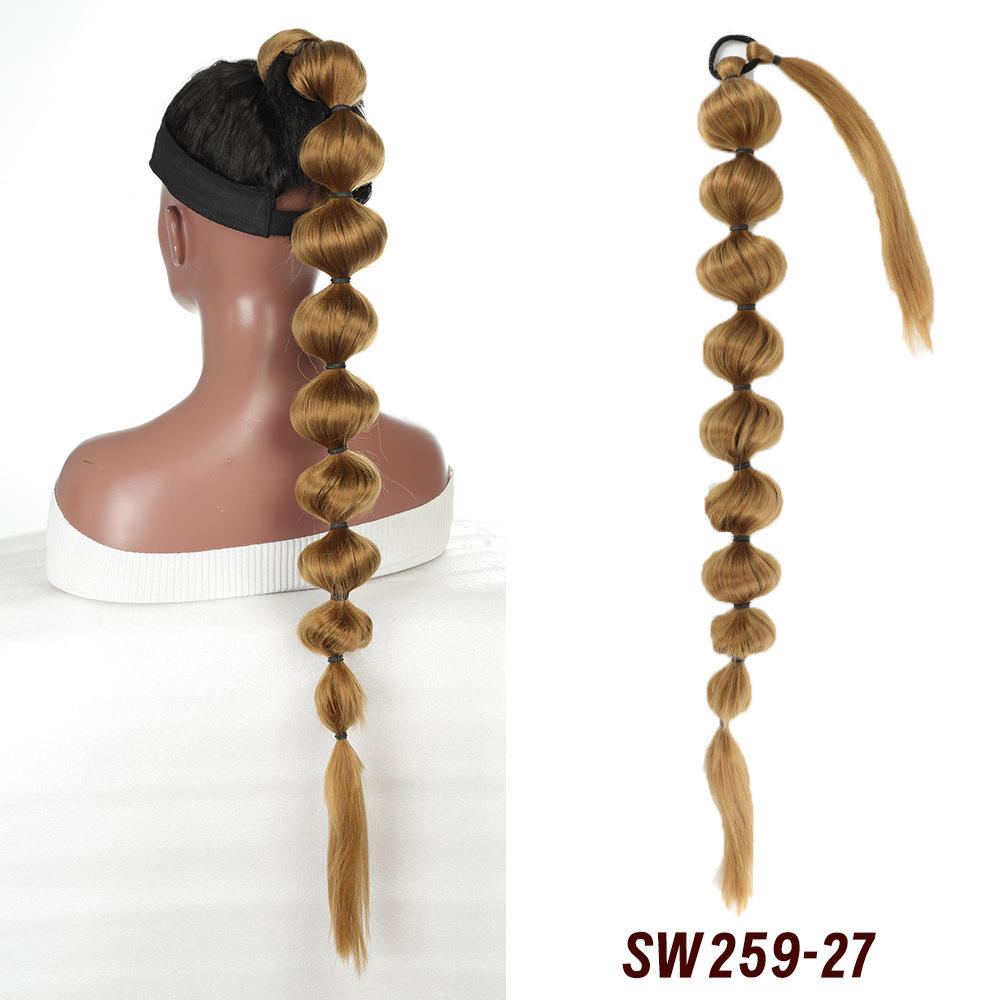 Wrapped Bubble Ponytail - 27