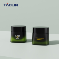Flacon pompe carré en PETG Taolin pour soins de la peau, 15-150 ml, pour toner, huile essentielle, dentifrice, lotion, vert, personnalisable