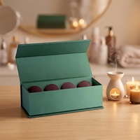 Ensemble de bougies parfumées multiples, boîte d'emballage magnétique, 3 ou 4 pots de bougies, boîte cadeau, emballage de bougies de luxe personnalisé, boîte en papier rigide