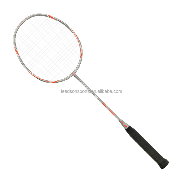 Professional Carbon Fiber Badminton Racket with PU Grip Carbon Shaft Moderate Hardness Lightweight
