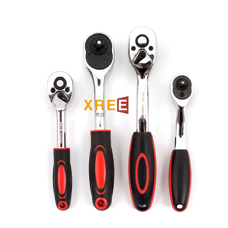 Hot selling 1/4 3/8 1/2 fast ratchet wrench socket wrench Dafei Zhongfei Xiaofei 72 tooth wrench auto repair tool