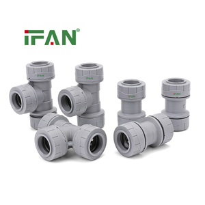 Raccords PPR IFAN PB à emboîtement rapide 15mm 22mm Gris Étanchéité à l'eau Coude Té Racord de <span class=keywords><strong>radiateur</strong></span> Chauffage - Product Image 4