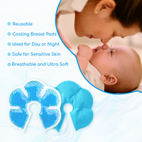 Packs froids de thérapie mammaire de nouveau style, pack de gel glacé, coussinets d'allaitement coussinet de gel mammaire apaisant chaud et froid pour maman qui allaite