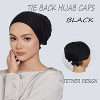 1YOMO Factory Wholesale Ladies Sport Turban Prayer Inner Cap Six Arab Amira Instant Hijab Coton Muslim Hijabs Bonnet Marocain