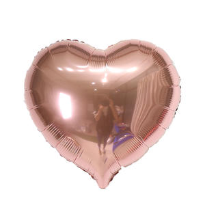 Parti malzemeleri 5 inç/10 inç/18 inç kalp şeklinde Mylar balon stokta birden fazla renk folyo balon - Product Image 5