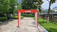 Porte de course FPV Gemfan 5x5 orange personnalisée avec logo, durable, pour l'extérieur, fabriquée en Chine pour les événements de compétition FPV